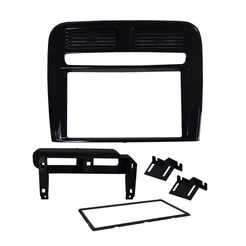 Moldura Painel 2 Din Fiat Punto 2008 2009 2010 2011 2012 - Black Piano