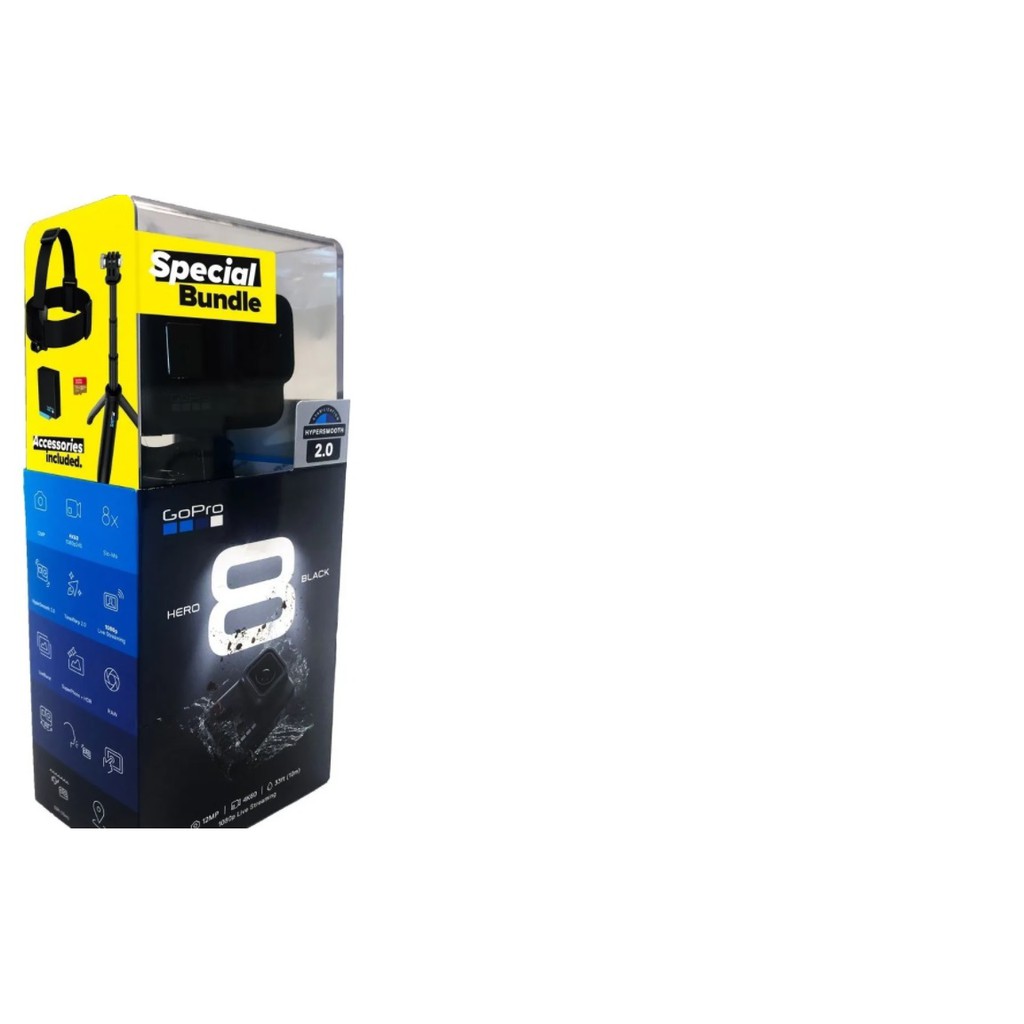 Câmera Gopro Hero 8 Black Special Bundle (NOVA, NA CAIXA)