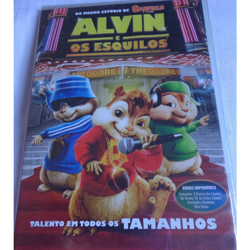 Alvin e os Esquilos Dvd Novo Lacrado