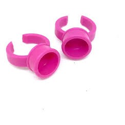 100 Anéis Batoque Descartável Micro Pigmentação Tatuagem - ROSA