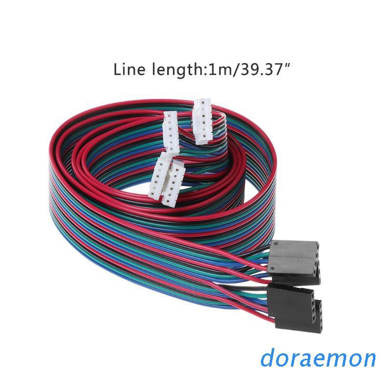 Drm 4pcs 100cm 4pin Cabos Motor Passo Xh2.54 17 Terminal Fio Para Impressora Nema Stepper Motor