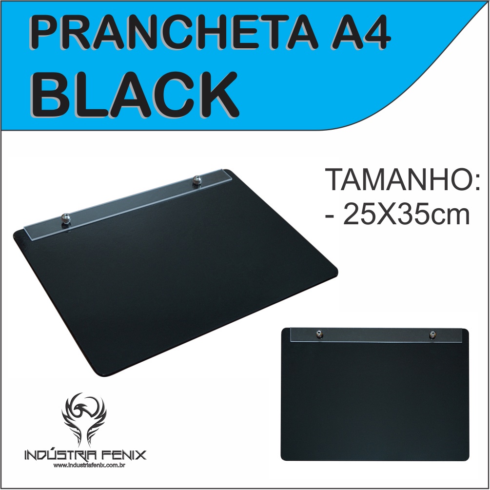 Prancheta Portátil Desenho Técnico Madeira PRETO A4 - Fenix em Oferta na Shopee