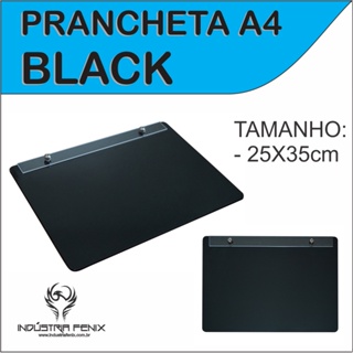 Prancheta Portátil Desenho Técnico Madeira PRETO A4 - Fenix em Oferta na Shopee