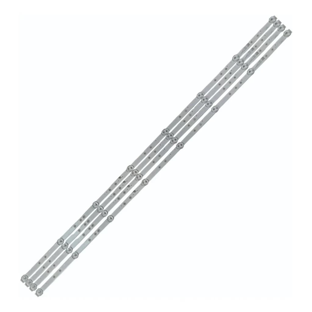 Barra de LED Compatível com PHILIPS 50" 50PUG6654 50pug7625 - Kit c/ 4 Barras de 8 Led's 3V
