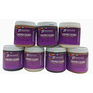 Creme Couro 200g - NOVAX - Graxa tênis bota sapato bolsa - várias cores