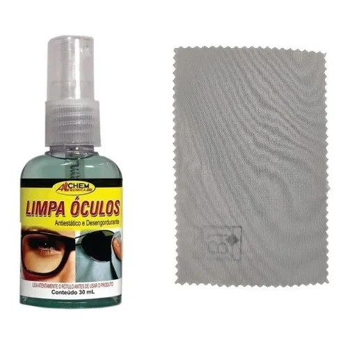 Kit Limpa Lentes Óculos Tv Note Antiestático + Lenço Brinde