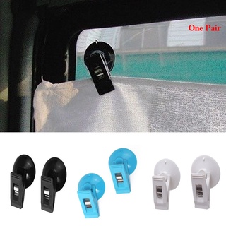 2 Pcs Interior Do Carro Janela Ventosa Clipe De Armazenamento De Plástico Removível Suporte Para Toldo Cortina Toalha De Bilhete