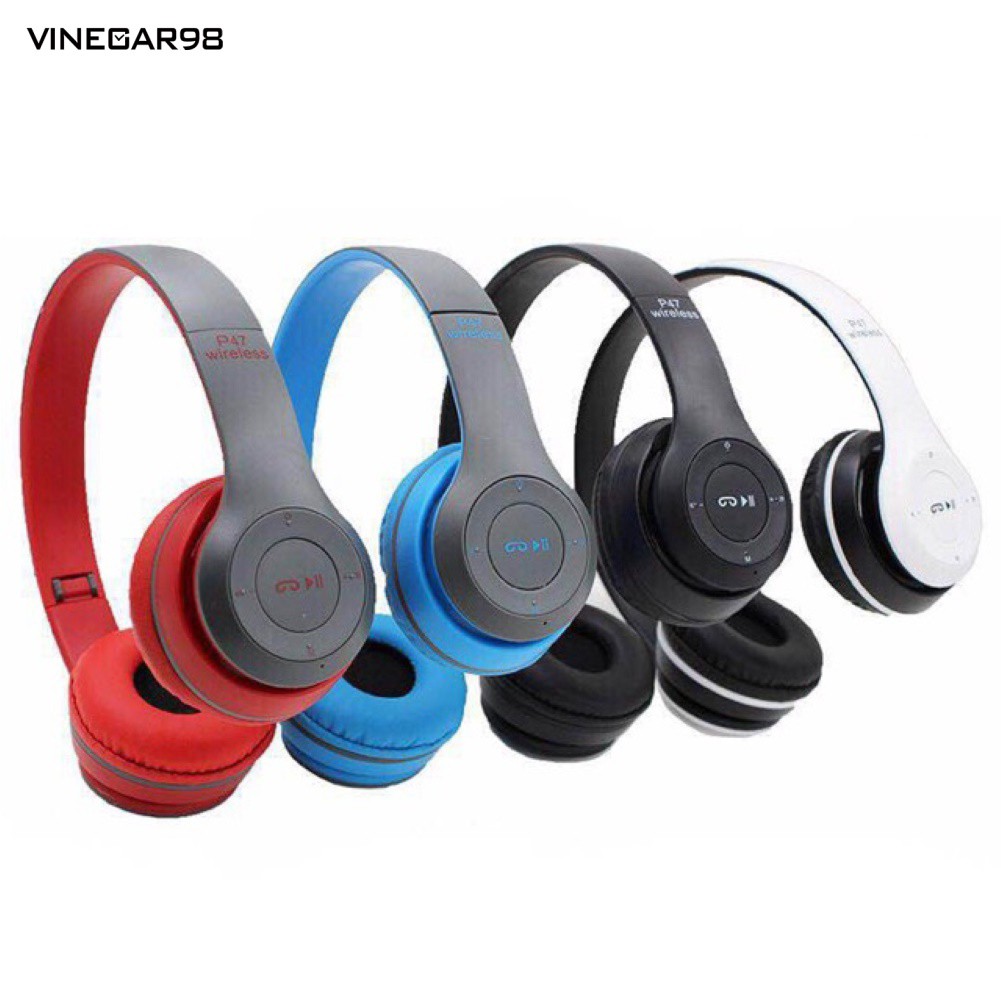 Fone De Ouvido P47 Bluetooth 4.2 / Fone Supra Auricular Com Chama Sem M Os / Fone De Ouvido Est Reo Vg