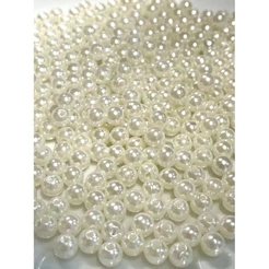430 Pçs Miçanga Pérolas Abs Com Buracos 6mm 50grama(Você pode escolher combinações de cores.)