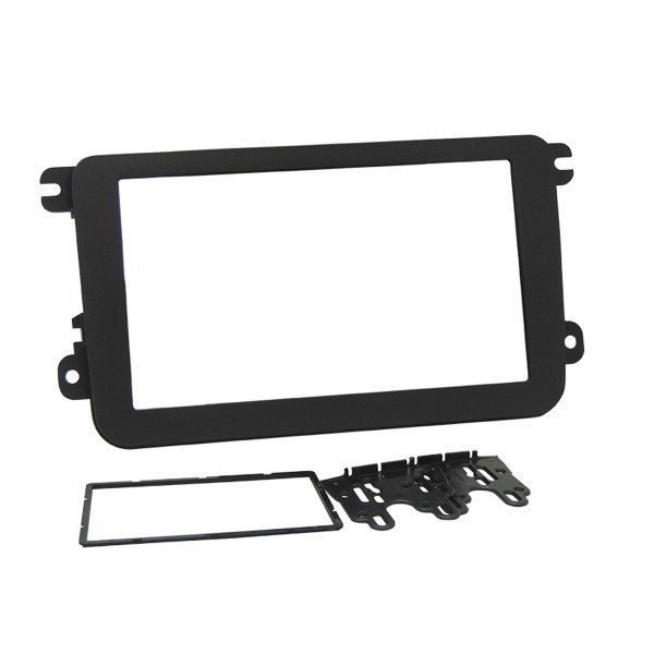 Moldura 2 Din Gol G7, Jetta, Amarok, Novo Fusca, Tiguan 07 A 10 - Preta em Oferta na Shopee