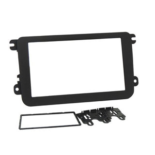 Moldura 2 Din Gol G7, Jetta, Amarok, Novo Fusca, Tiguan 07 A 10 - Preta em Oferta na Shopee