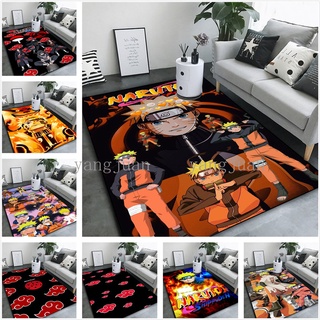 Naruto Cartoon Anime tapete sala de estar sofá mesa de café tapete naruto Sasuke quarto tapete de cabeceira tapete de po
