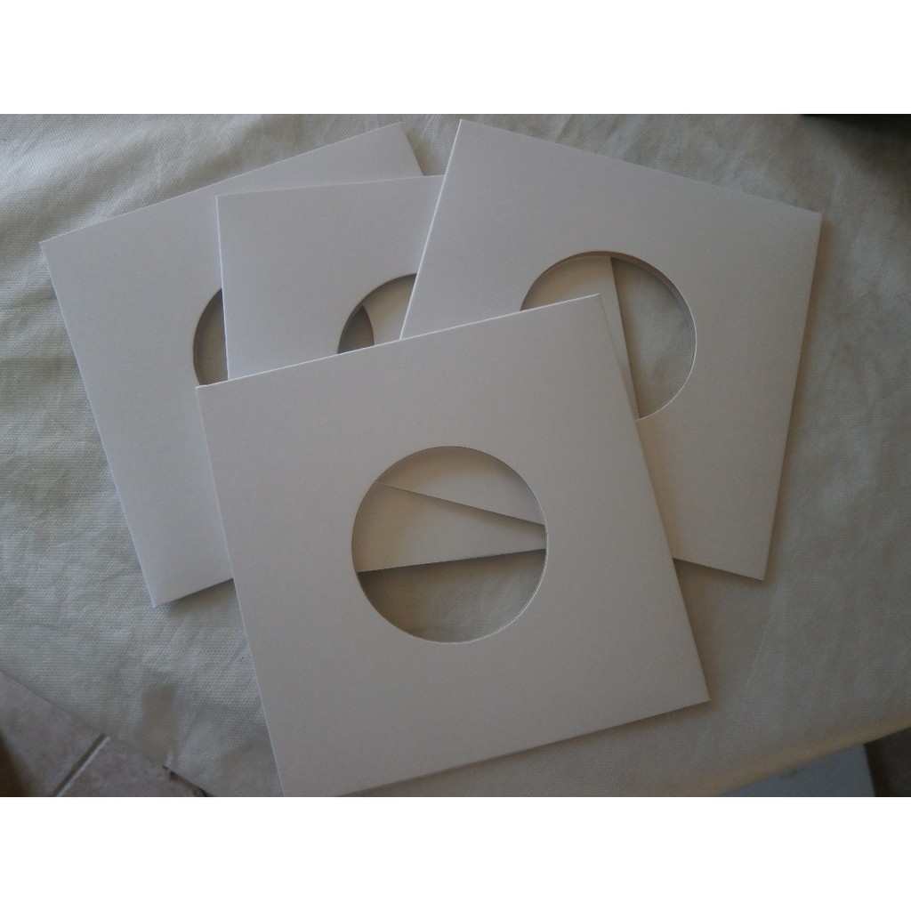 Capa Dura Para Compacto 7 polegadas, Papelão Branco - 40 Unidades, disco de vinil