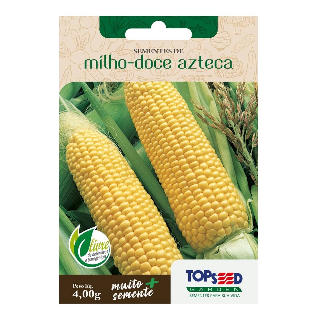 Sementes Milho Doce Azteca (Amarelo) TOPSEED em Oferta na Shopee