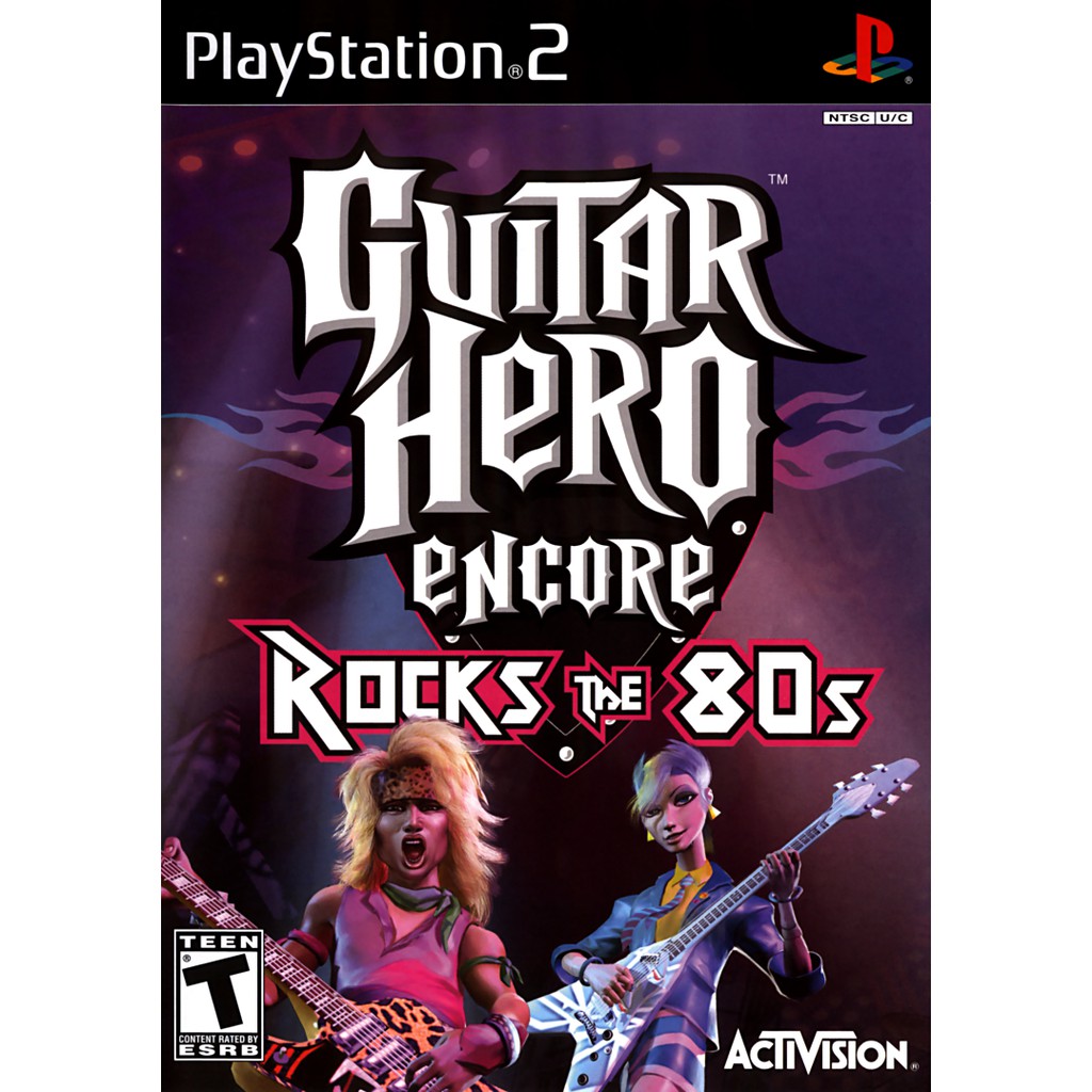Guitar Hero Encore  Rocks the 80s jogo playstation ps2
