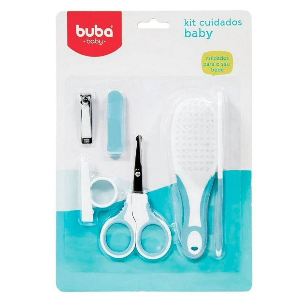 Kit Higiene Buba Cuidados para o Bebê Branco Azul