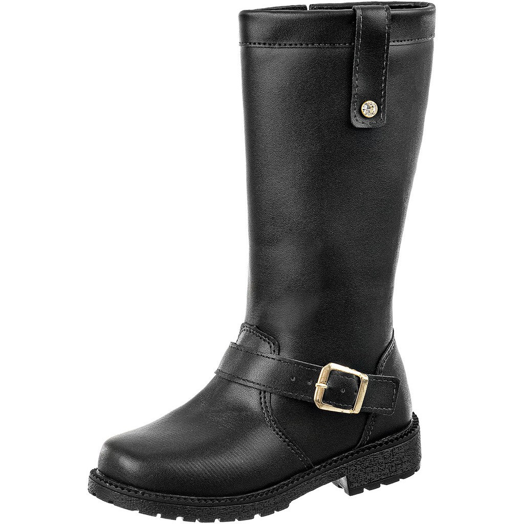 Bota Montaria GiGiL Teen Infantil Coturno Feminino Meninas Cano Alto - Baby & Kids Fashion