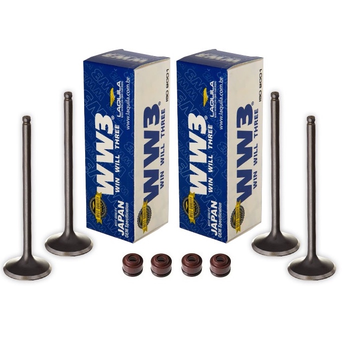 Kit Válvula Admissão Escape Cb 300 Xre 300 + Retentores
