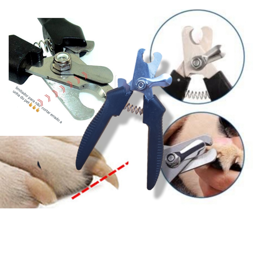 Alicate cortador de Unha Pet Cães e Gatos Pequeno e Médio Porte