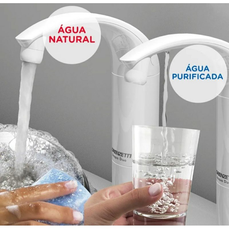 Purificador - Acqua Due de Parede / Mesa - Lorenzetti