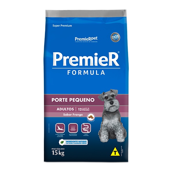 Ração Premier Fórmula para Cães Adultos de Porte Pequeno - 15Kg - Pets