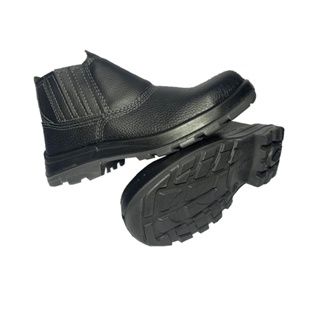 Botina bota de segurança Tenis masculino cano medio fechamento/elástico couro Bico/aço obra Usafe Fujiwara em Oferta na Shopee
