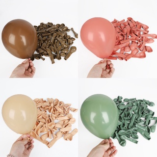Polegada 50 50pcs Retro Balão De Casamento Balões De Hélio Festa De Aniversário Decoração Verde Cinza Preto Café