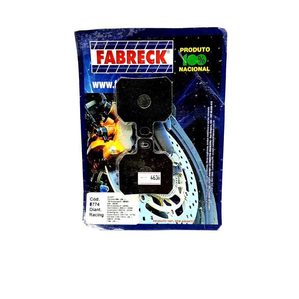 Pastilha De Freio Traseira Ducatti Streetfighter 1099 09/...