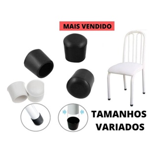 16pçs  Ponteira Protetora Pé De Cadeira e Mesa Tubular  para 4 cadeiras em pvc REFORÇADA Novo em Oferta na Shopee