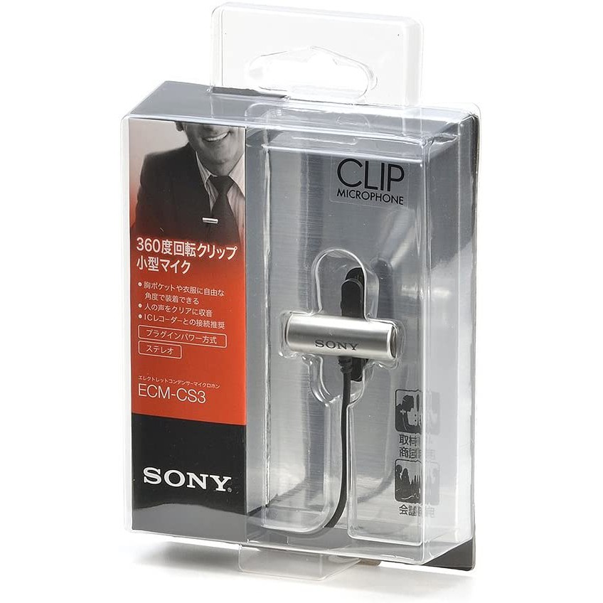 Microfone Lapela Sony Ecmcs3 Original Entrevista Gravador