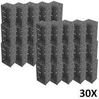 Caixa De Luz 4x2 Embutir preto kit 30un
