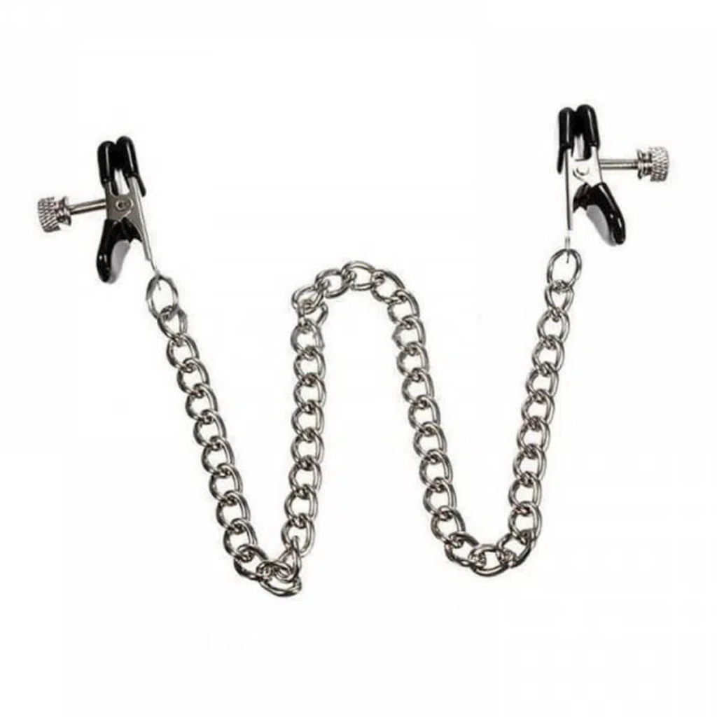 Grampos P/ Mamilos com Correntes - Prendedor com Presilhas Ajustáveis em Oferta na Shopee