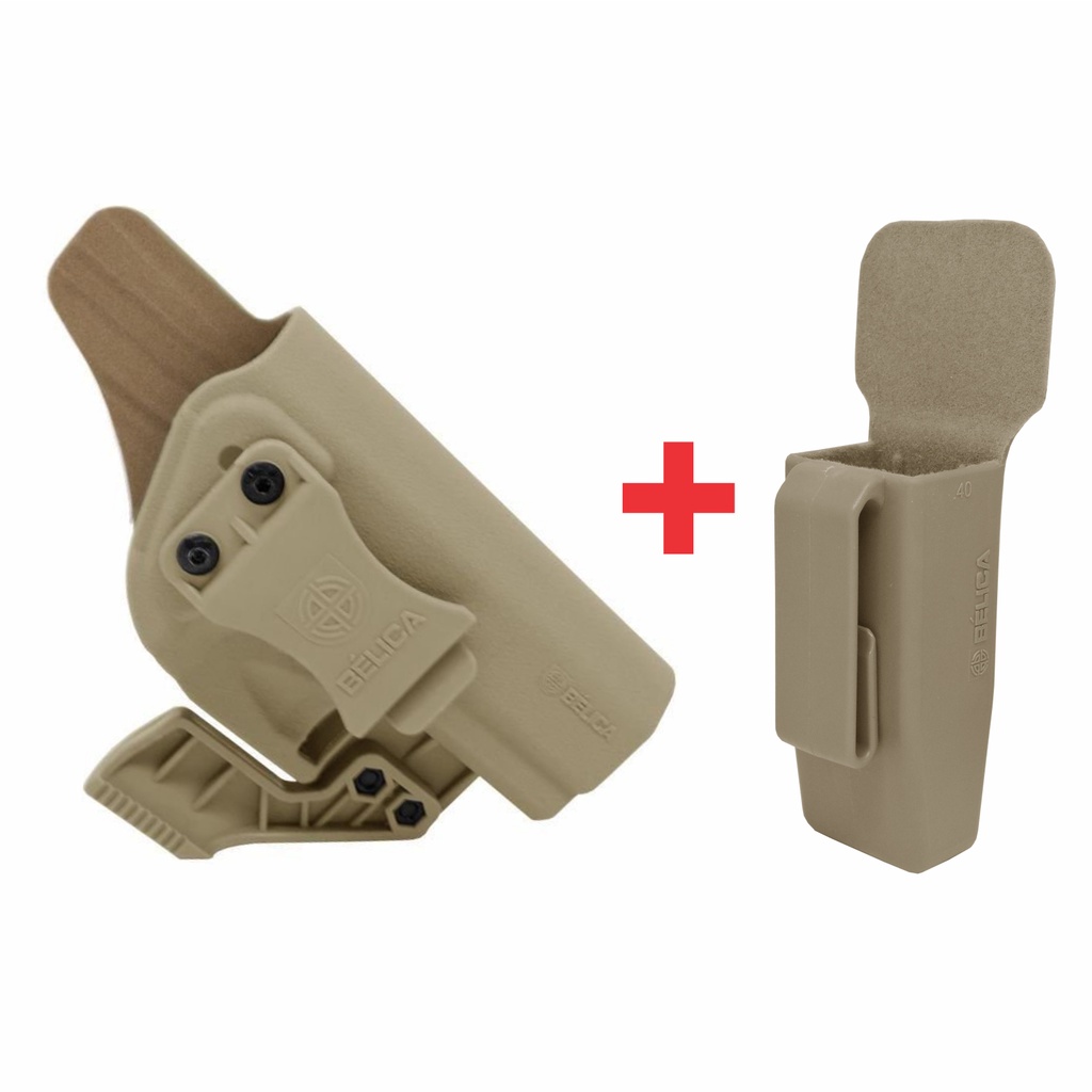 Kit Coldre TS9 + Porta Carregador Velado G2C - .40 e 9mm