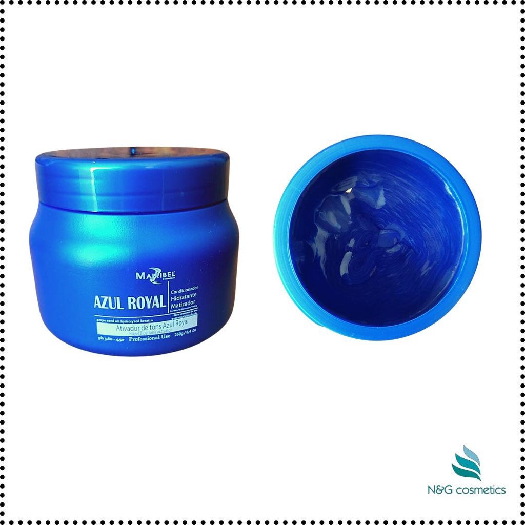 Mascara Matizadora de tons azul royal cabelo azul mairibel 250g ...