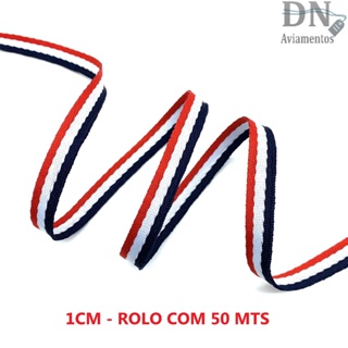 Cadarço Poliéster 3 Cores 1cm largura em Oferta na Shopee