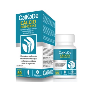 Cálcio CalKaDe 600mg 60 comprimidos - Catarinense em Oferta na Shopee