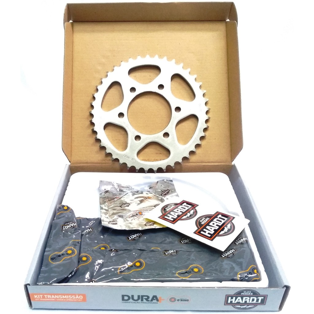 Kit Relação Crosser 150 Xtz150 Xtz 150 Aço 1045 Com Retentor Oring Novo Hardt - 0661