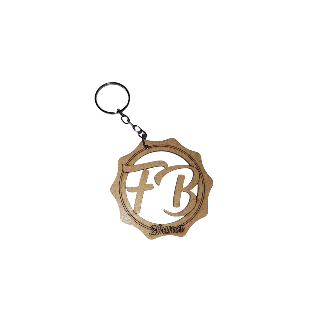 150 Chaveiros Iniciais Personalizados Mdf, lembrancinhas, aniversário, Casamentos