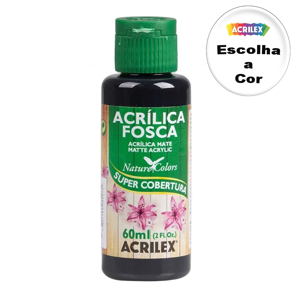 Tinta Acrílica Fosca 60ml - Escolha a Cor - Acrilex