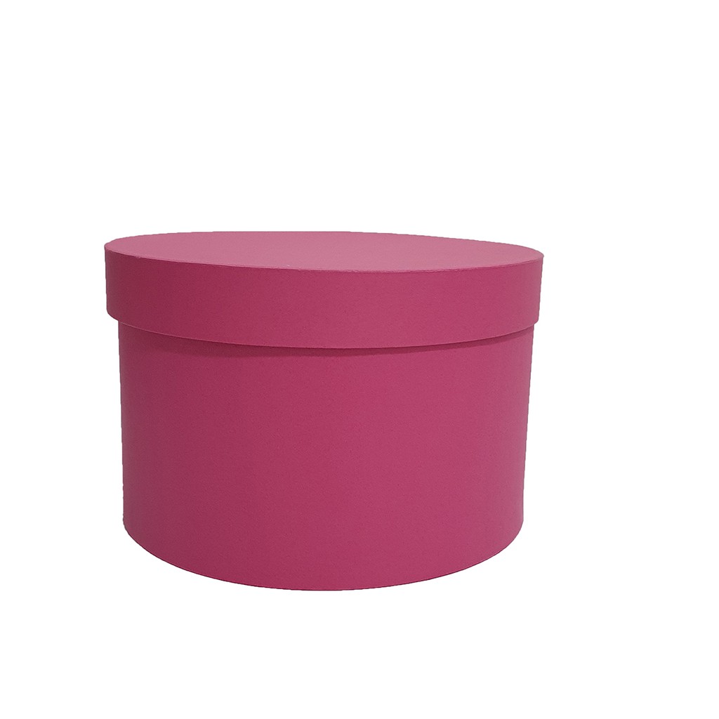 Caixa de Presente tamanho 12x10 Cartonada Redonda Box de Luxo Flores