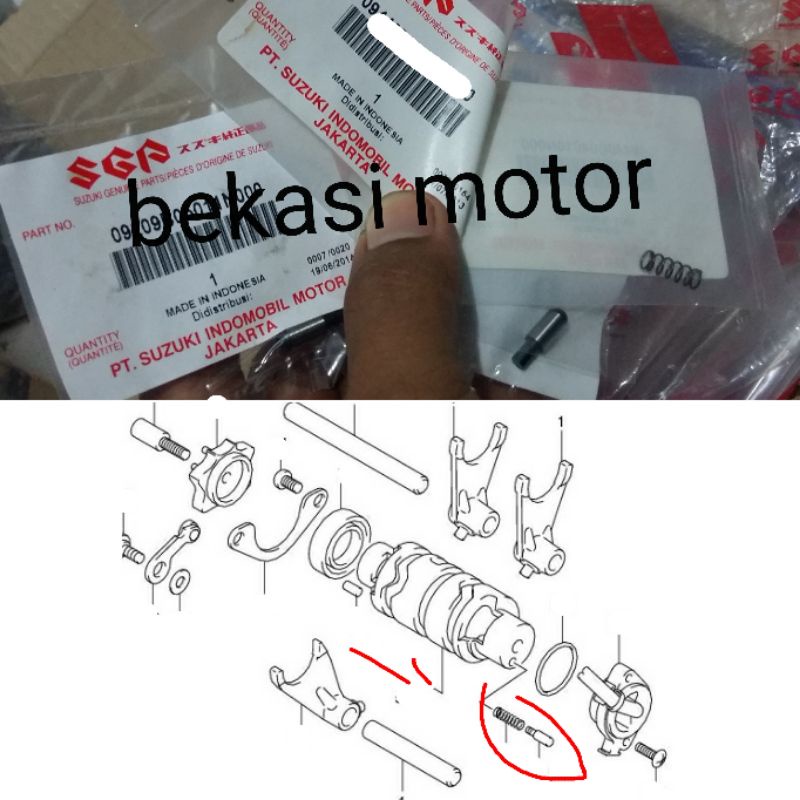 09440-04010 E 09209-05011 Contato De Mola Por Pino Interruptor Neutro suzuki satria fu shogun tornado bravo smash Atirad