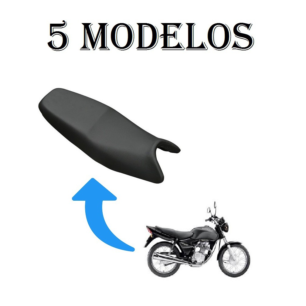 Capa Do Banco Honda Cg 125 Fan / Titan De 2000 a 08 - No Modelo Original Com Escrita / Antiderrapante / Fibra de Carbono