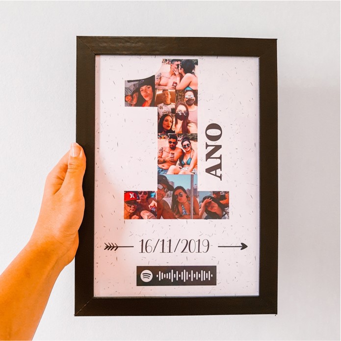 Quadro 1 Ano de Namoro: Onde Comprar | BuscaProdutos