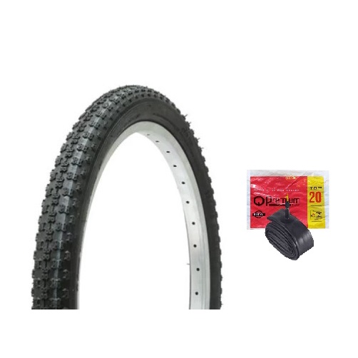 Pneu Bicicleta Servis Zaper Aro 20 X 1.75 Bike Mtb Cross Cravo + Câmara De Ar Aro 20 Top Premium