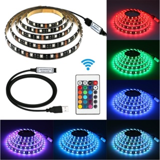 Fita Led 2 Metros 5050 de Usb  5V  Colorida RGB com Controle retomo Para TV  TB-5047 em Oferta na Shopee
