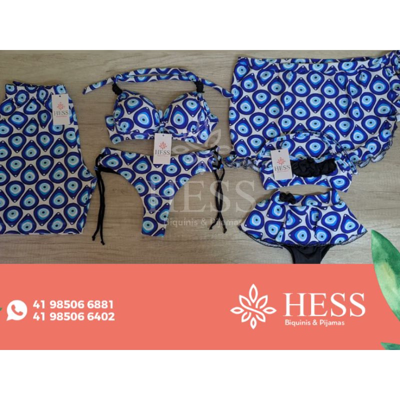 Moda Praia Família/ Biquíni Tal Mãe Tal Filha Shorts Tal Pai