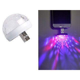Mini Globo Festa Usb Luz Rgb Bola Maluca Magica Carro Otg Android Ios em Oferta na Shopee