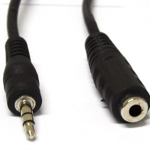 Kenux Cabo Extensor Extensao auxilia P2 Macho X P2 Femea para fone mp3 som 1.5 Metros LE-3095