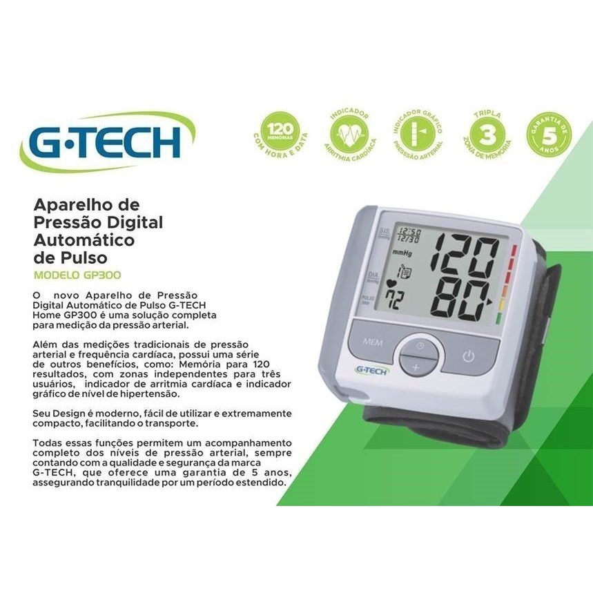 Aparelho de Pressão GP300 - GTECH