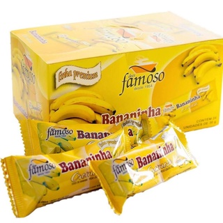 Bananinha cremosa famoso c/ açúcar display c/ 24 unidades